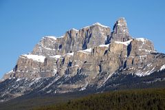 38 Castle Mountain Afternoon From Trans Canada Highway Driving Between Banff And Lake Louise in Winter.jpg